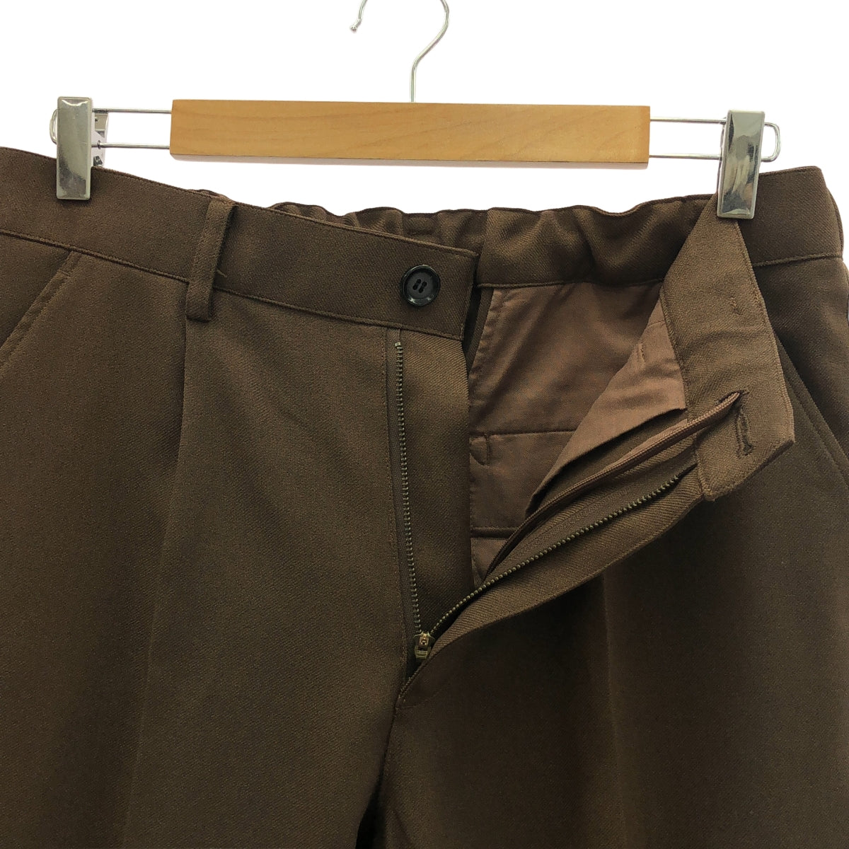 MR.OLIVE / ミスターオリーブ | 2024SS | EASY ONE PLEATS STA-PREST TAPERED PANTS イージー 1プリーツ スタプレ テーパードパンツ | L | メンズ