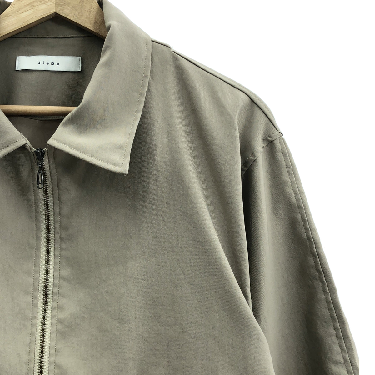 JieDa / 지에다 | DRAPING CHINO ZIP JACKET | 2 | 베이지 | 남성