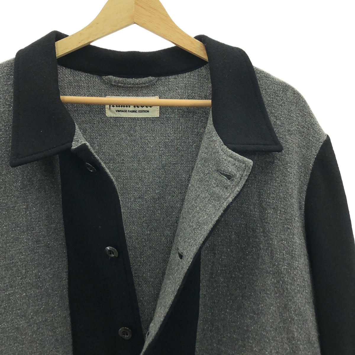 FRANK LEDER / フランクリーダー | VINTAGE FABRIC EDITON / ウールバイカラー ワークジャケット | M | メンズ