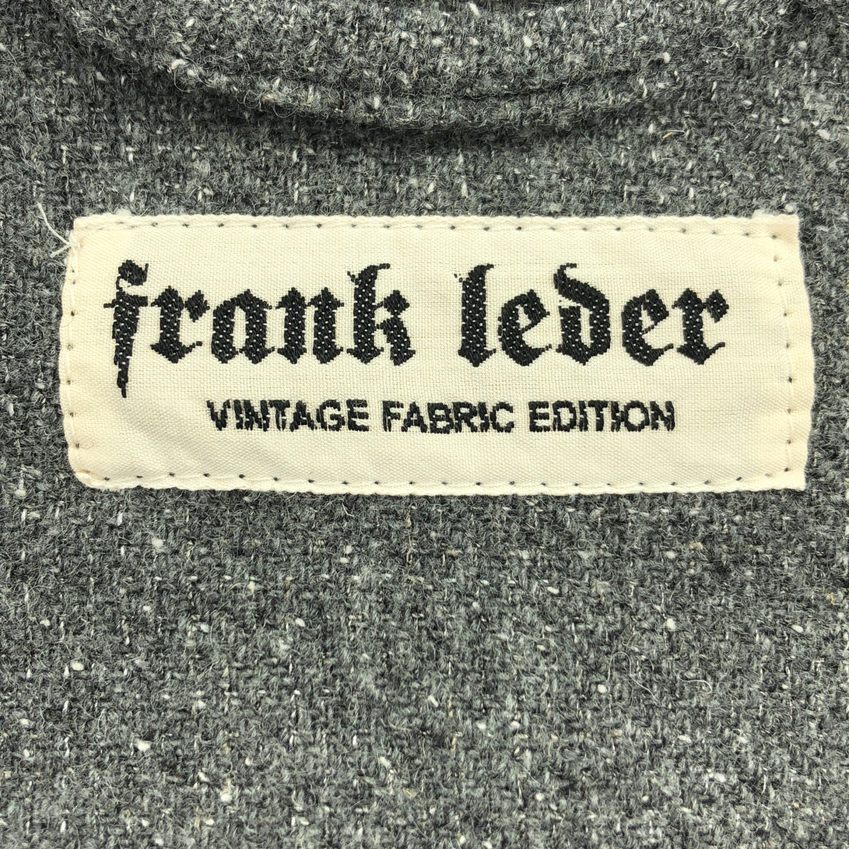 FRANK LEDER / フランクリーダー | VINTAGE FABRIC EDITON / ウールバイカラー ワークジャケット | M | メンズ