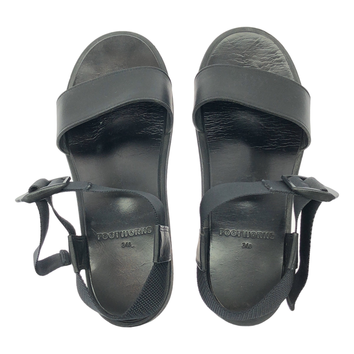 FOOTWORKS / フットワークス | Leather Sandal ストラップ レザー サンダル | 24.5 | レディース