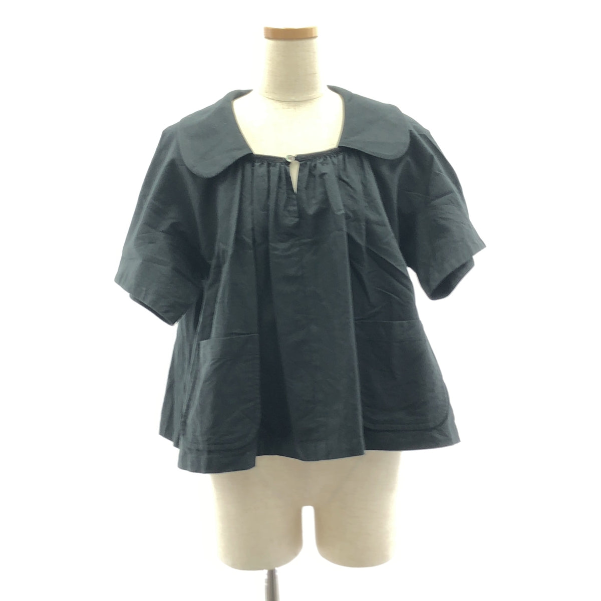 tricot COMME des GARCONS | Round collar gathered pullover blouse | S | Women's