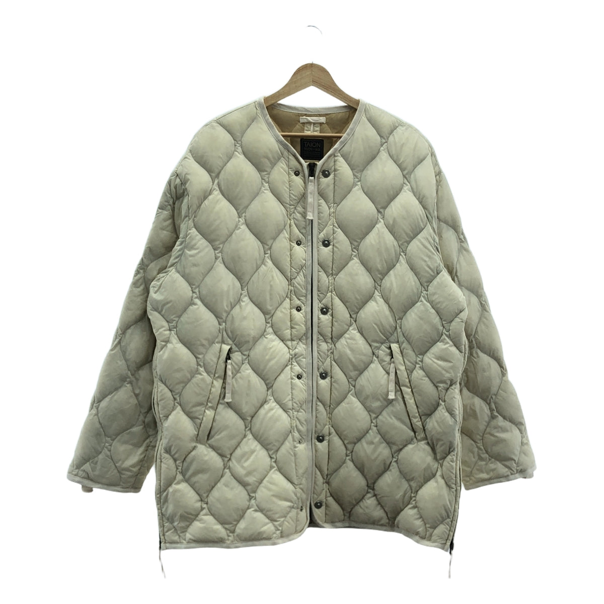 TAION | 軍用 M65 Liner W-Zip 羽絨外套 | L | 灰白色 | 女款
