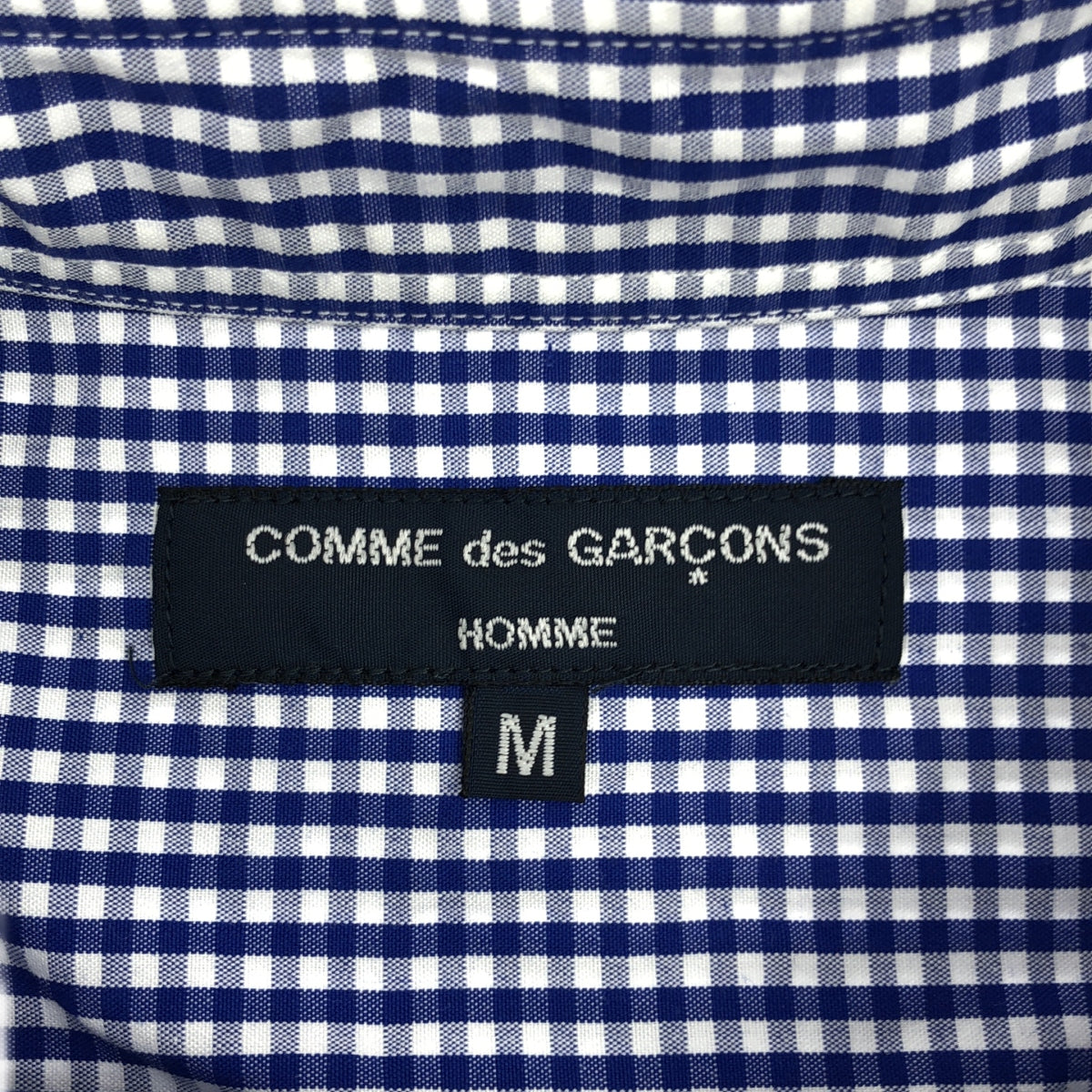 COMME des GARCONS HOMME | 2007SS | Gingham check cotton shirt | M | Men's