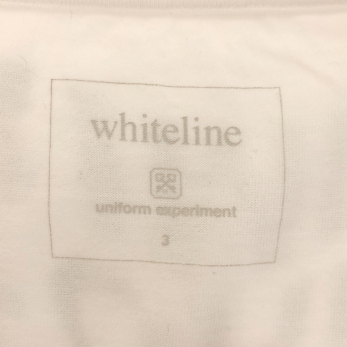 uniform experiment / ユニフォームエクスペリメント | Warp Logo Tee / ロゴ プリント Tシャツ カットソー | 3 | ホワイト | メンズ