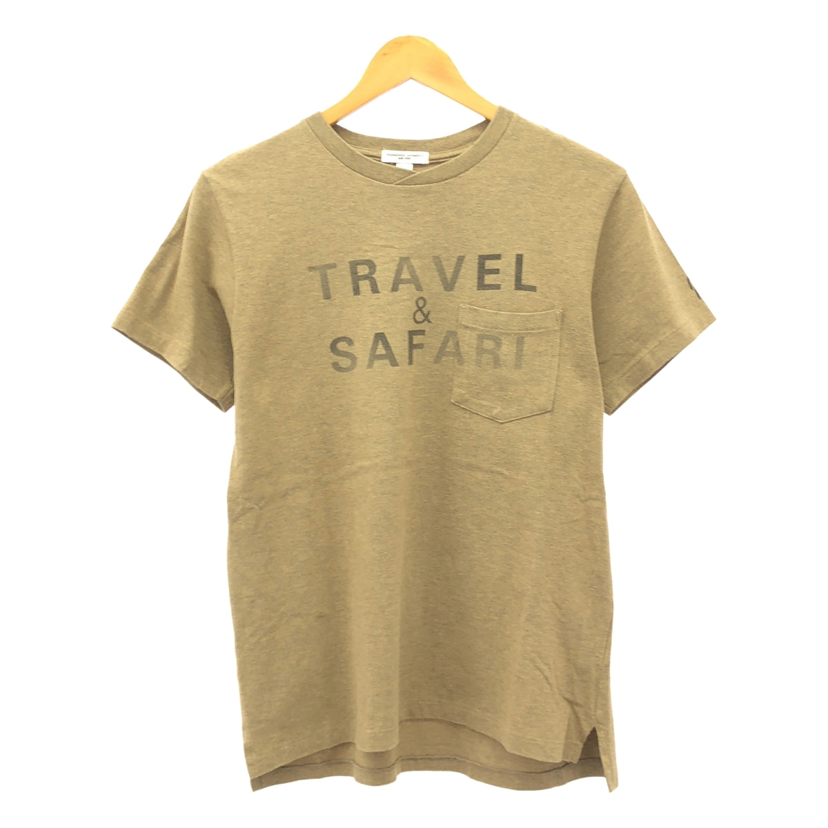 Engineered Garments / 엔지니어드 가멘츠 | TRAVEL & SAFARI 프린트 포켓 T 셔츠 | S | 브라운 | 남성