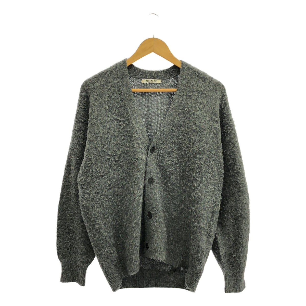 AURALEE / オーラリー | 2024AW | BRUSHED WOOL CASHMERE SILK KNIT CARDIGAN ブラッシュド ウールカシミヤシルク ニット カーディガン | 3 | メンズ