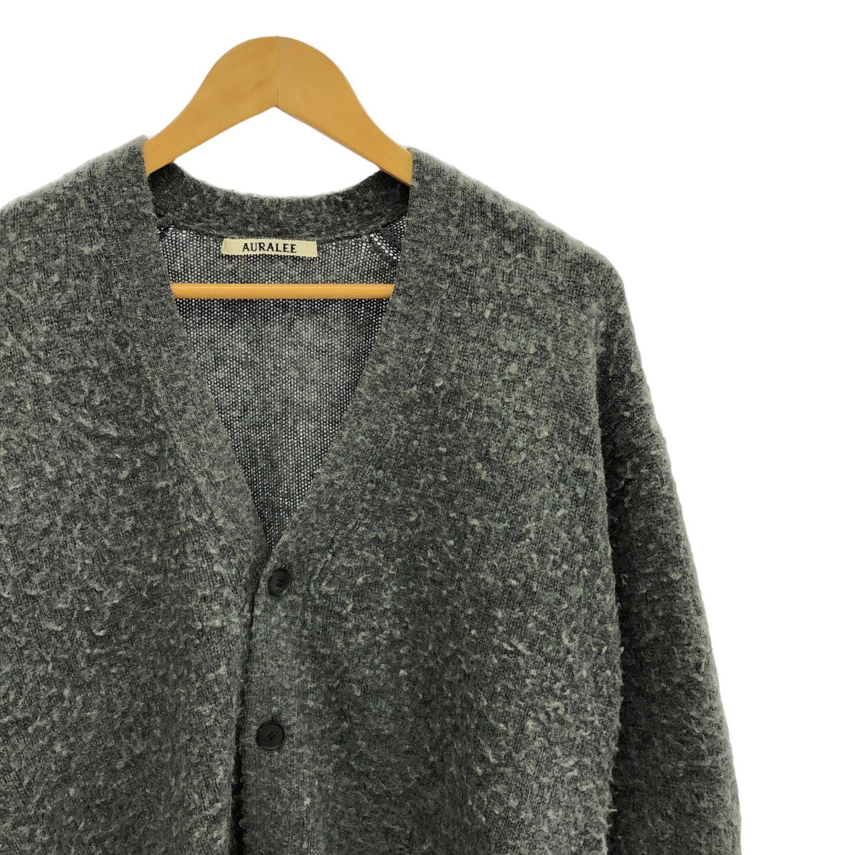 AURALEE / オーラリー | 2024AW | BRUSHED WOOL CASHMERE SILK KNIT CARDIGAN ブラッシュド ウールカシミヤシルク ニット カーディガン | 3 | メンズ