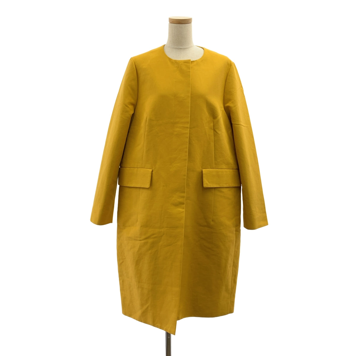 美品】 MARNI / マルニ | オーバーシルエット ノーカラー コート / 総