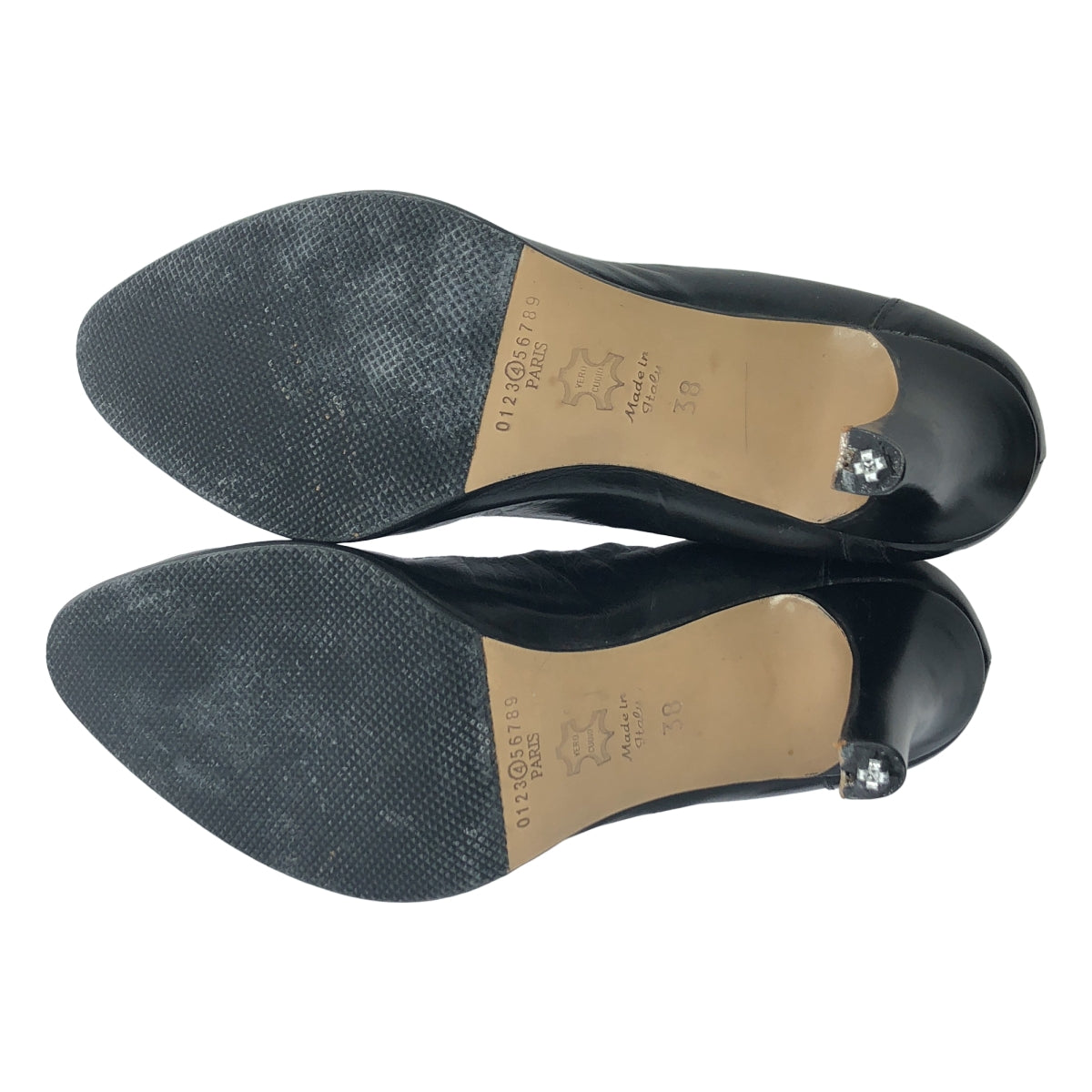 Martin Margiela | 褶飾皮革高跟鞋 | 尺寸 38 | 女款