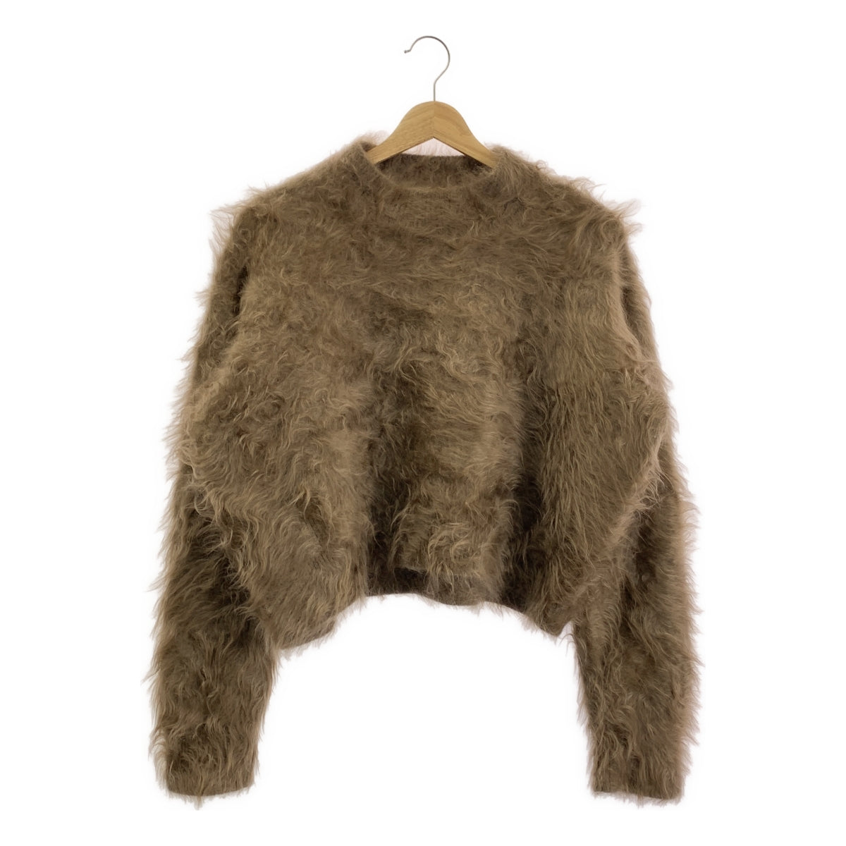 BLAMINK / ブラミンク | カシミヤ ファー クルーネック クロップド