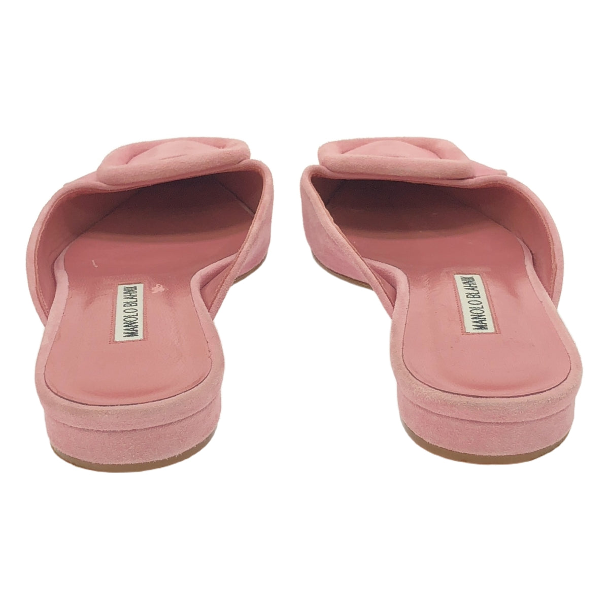 MANOLO BLAHNIK / マノロブラニク | Maysale Suede Flats マイセール スウェード フラット ミュール | 36 1/2 | ピンク | レディース