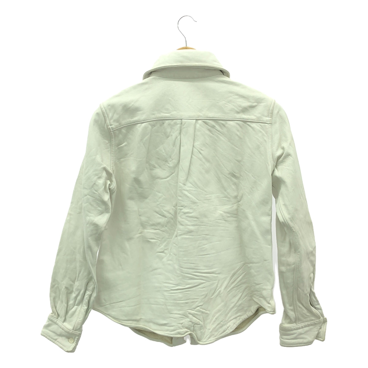 COMME des GARCONS / コムデギャルソン | 2013AW | 牛革 カウレザー シャツ | S | ホワイト | レディース