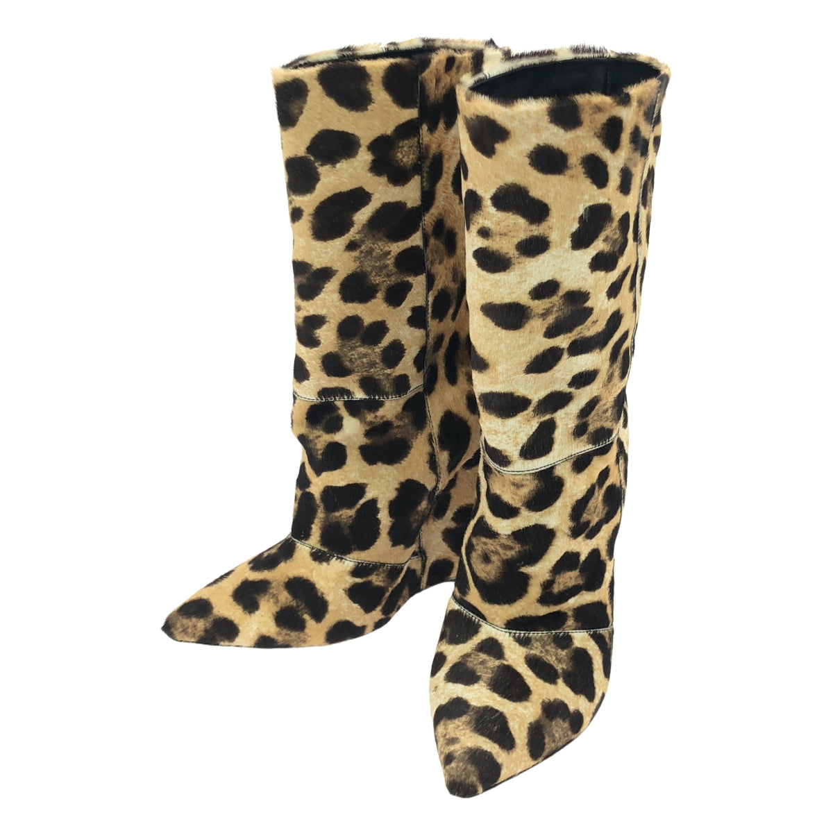 Giuseppe Zanotti | Leopard print short boots in pony leather | Size 37 | Women's