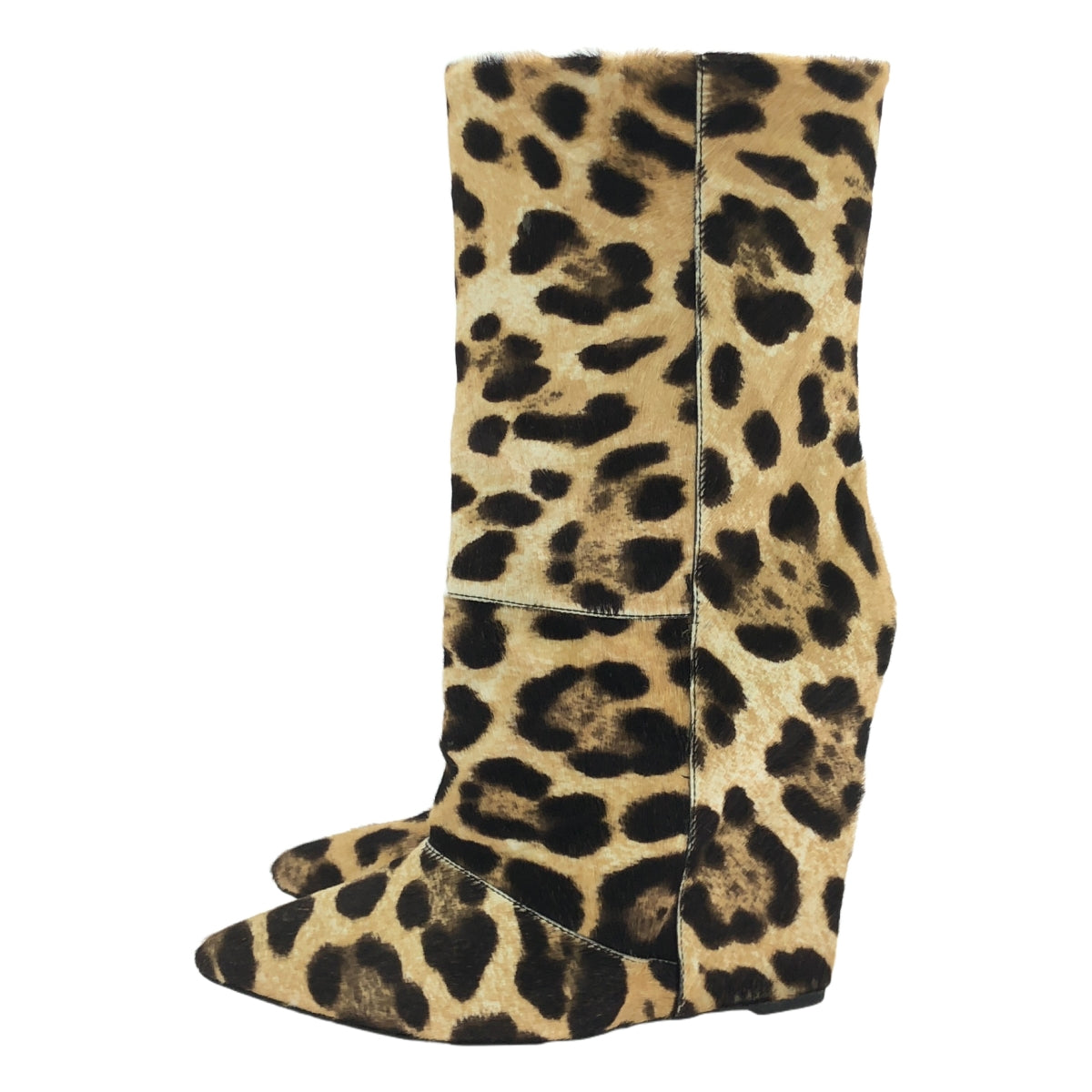 Giuseppe Zanotti | Leopard print short boots in pony leather | Size 37 | Women's