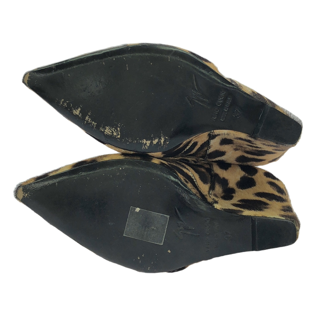 Giuseppe Zanotti | Leopard print short boots in pony leather | Size 37 | Women's