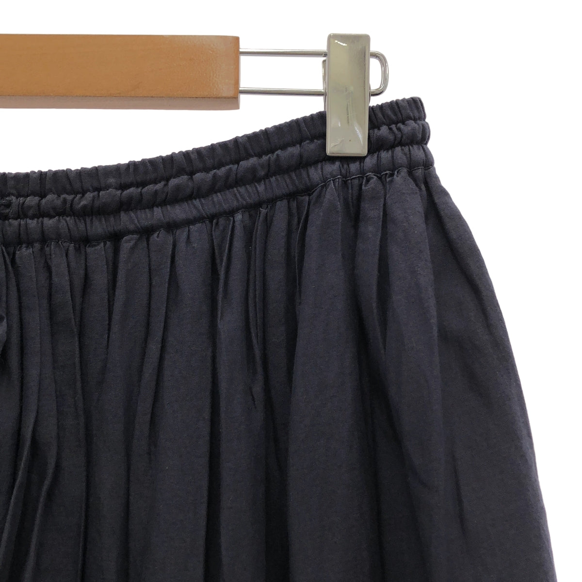 SOIL | 棉質褶皺休閒裙 | 2 號 | 海軍藍 | 女款