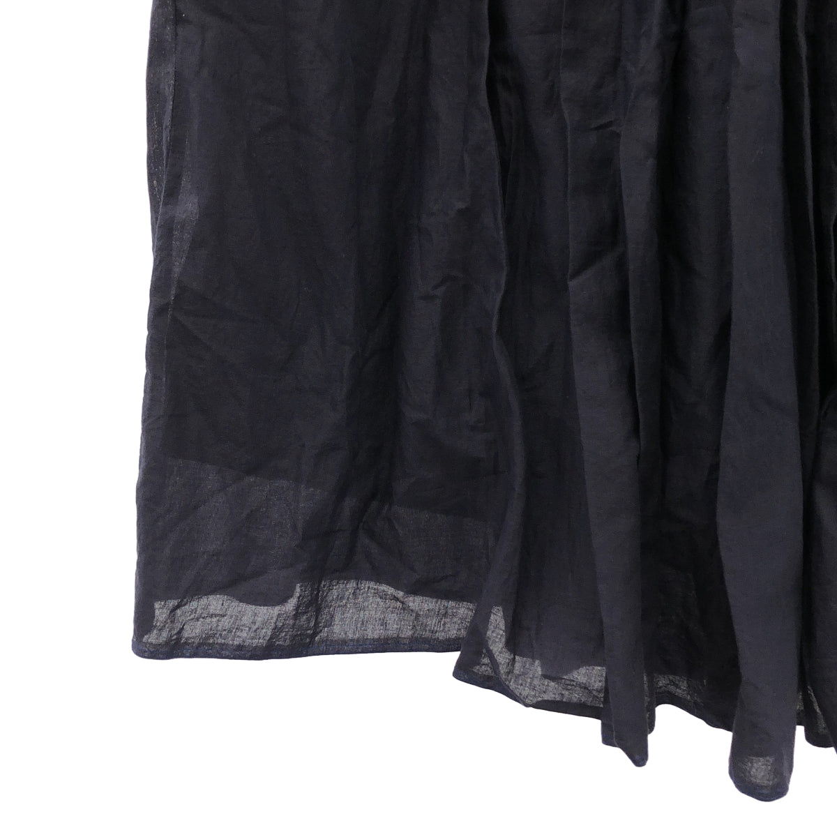 SOIL | 棉質褶皺休閒裙 | 2 號 | 海軍藍 | 女款