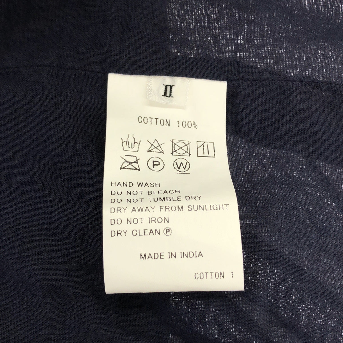 SOIL | 棉質褶皺休閒裙 | 2 號 | 海軍藍 | 女款