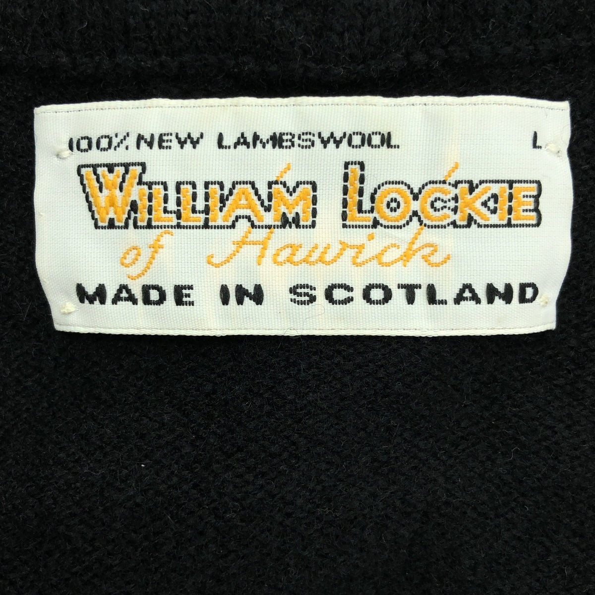 WILLIAM LOCKIE / 윌리엄 록키 | 울 가죽 Zip 니트 후디 | L | 남성
