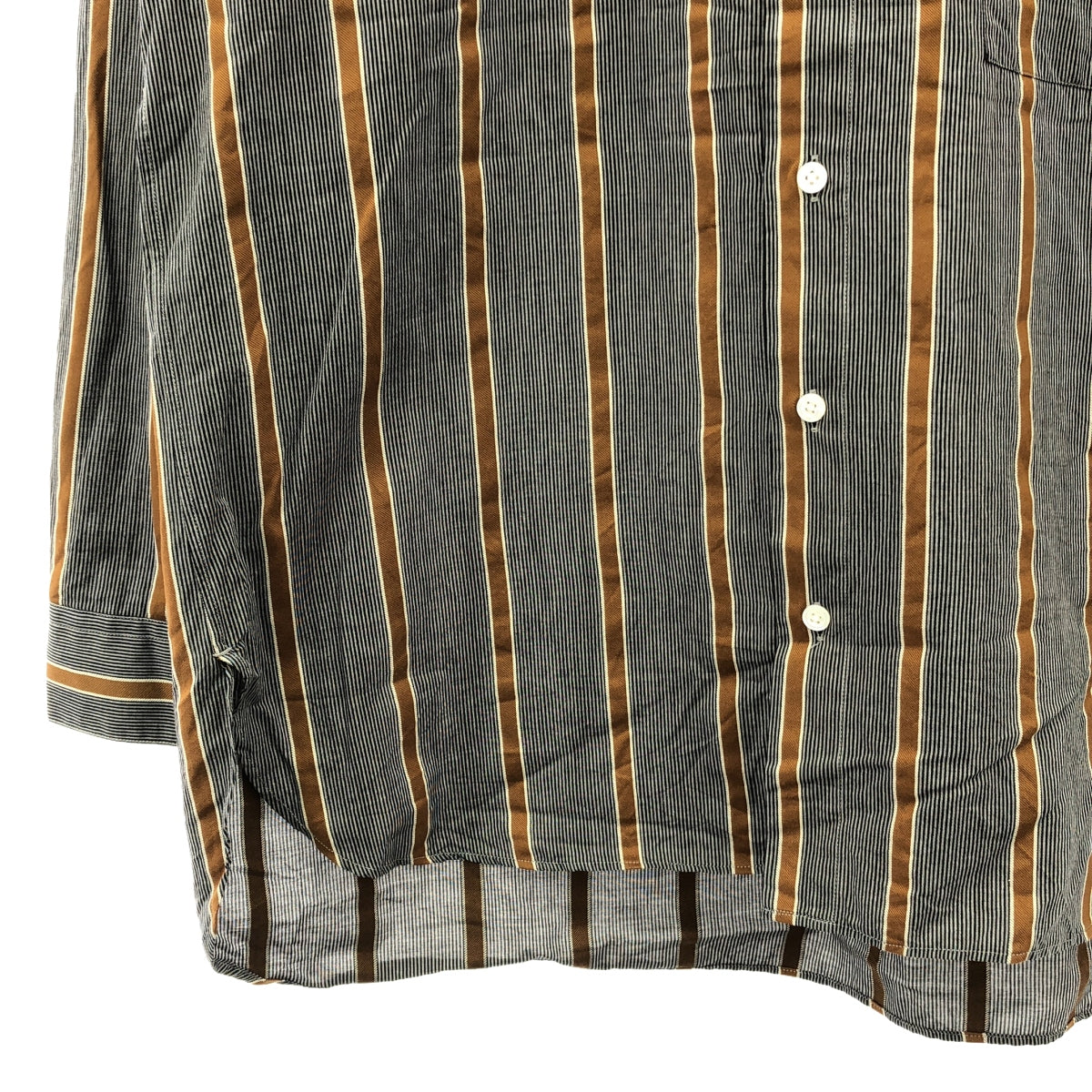【美品】 Cristaseya / クリスタセヤ | 2024SS | SALVATORE PICCOLO HANDMADE CLASSIC COLLAR SHIRT シャツ | L | グレー | メンズ