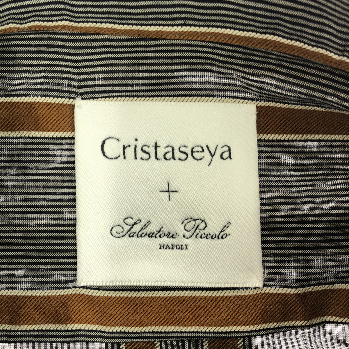 【美品】 Cristaseya / クリスタセヤ | 2024SS | SALVATORE PICCOLO HANDMADE CLASSIC COLLAR SHIRT シャツ | L | グレー | メンズ