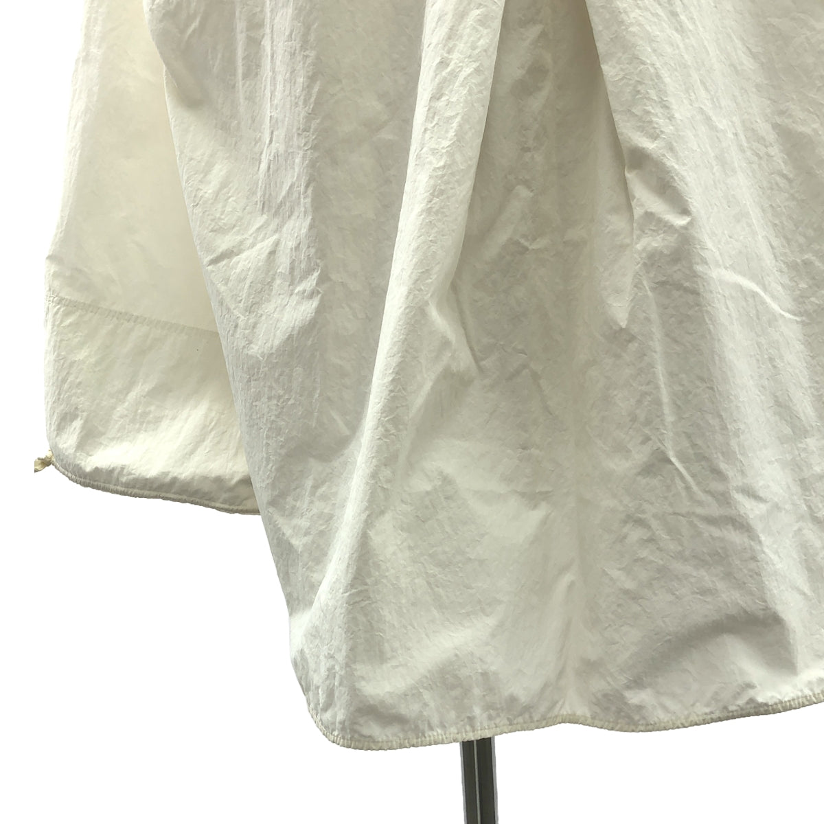 JIL SANDER / ジルサンダー | Ruffled Voile Blouse / 付け襟 スキッパー ギャザー ボリューミー ブラウス トップス | 36 | ホワイト | レディース