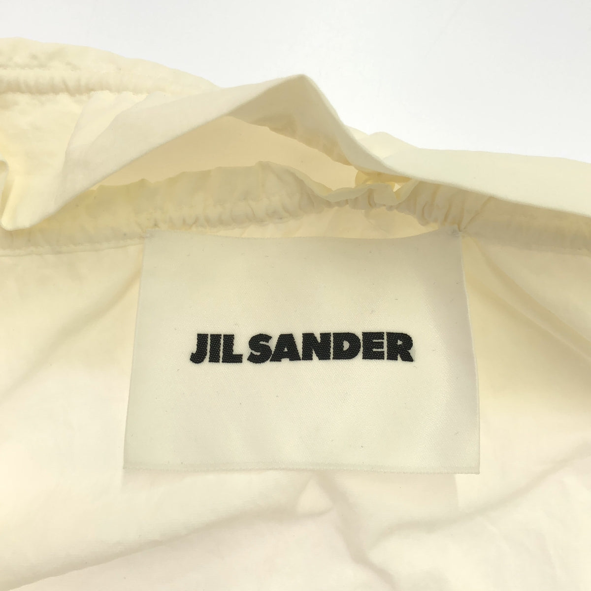 JIL SANDER / ジルサンダー | Ruffled Voile Blouse / 付け襟 スキッパー ギャザー ボリューミー ブラウス トップス | 36 | ホワイト | レディース