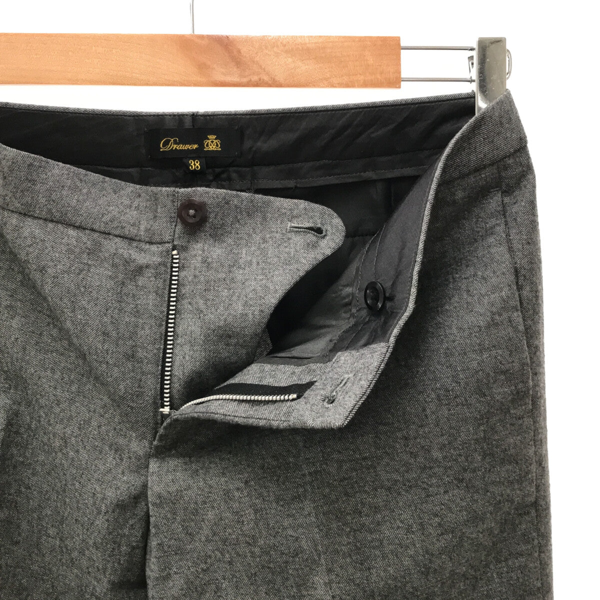 抽屜 |直筒休閒褲 | 38 |灰色 |女性的