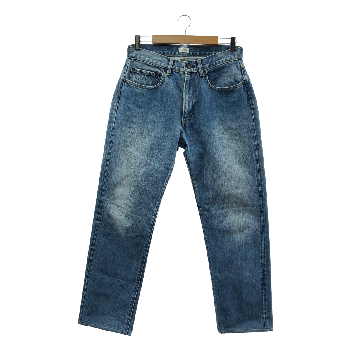 CIOTA / 시오타 | 인디고 테이퍼드 수빈 코튼 13.5oz 데님 팬츠 | 32 | 남성