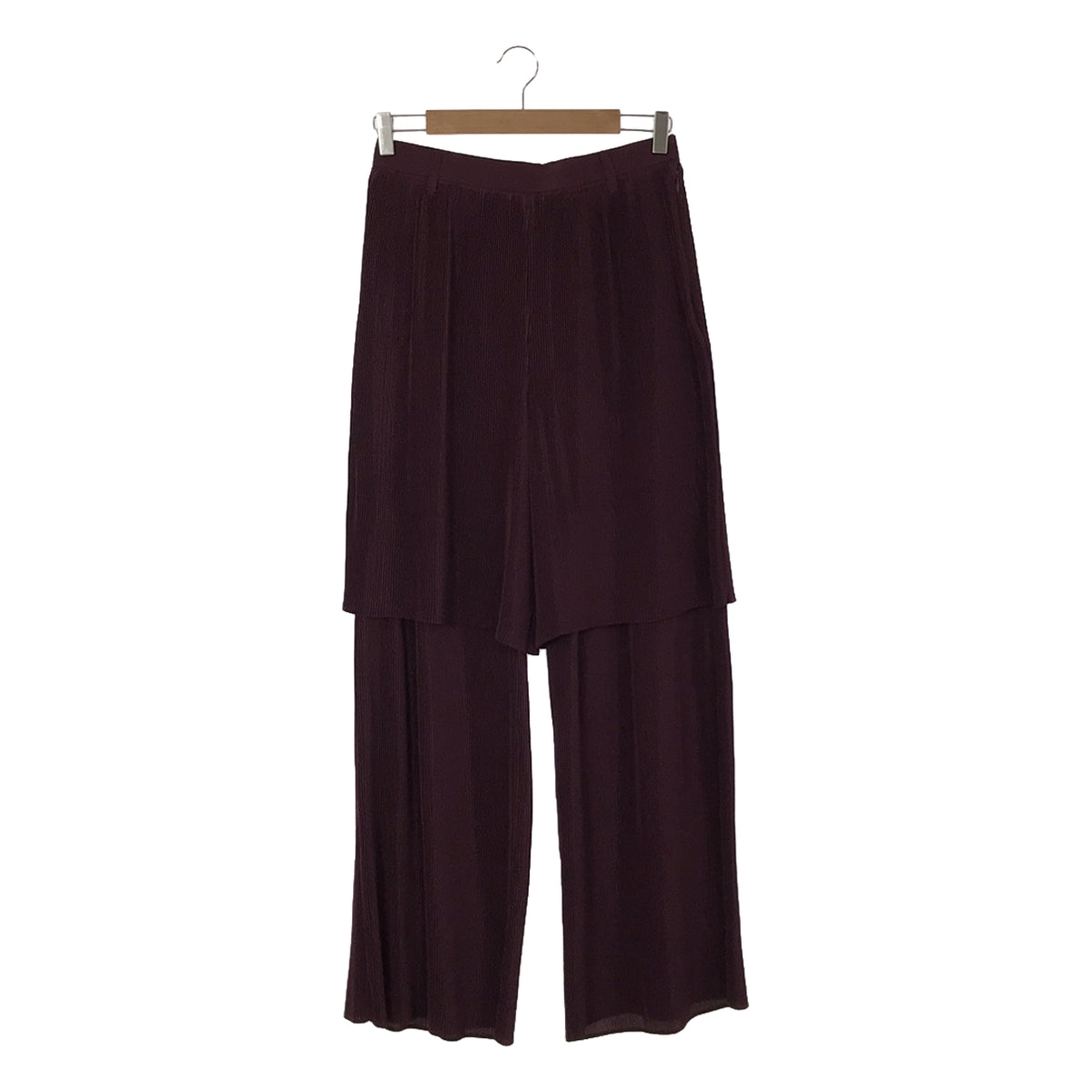 【新品】 AKIRANAKA / アキラナカ | pleats pants / レイヤード プリーツパンツ | 2 | purple | レディース