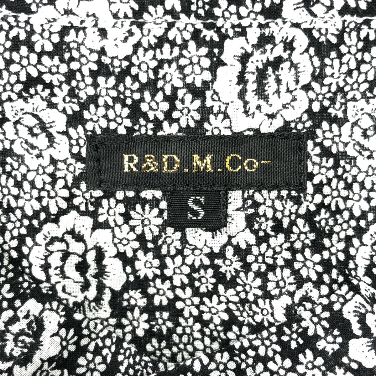 R&D.M.Co / 올드맨즈 재단사 | PF STAND COLLAR LONG SHIRT 프린세스 플라워 스탠드 컬러 롱 셔츠 | S | 여성