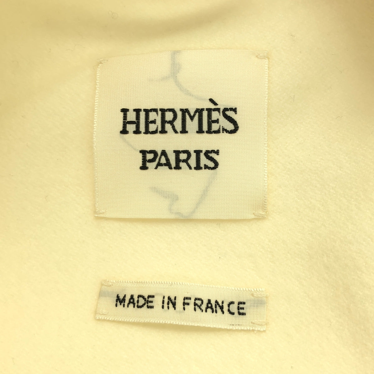 【미품】 HERMES / 헤르메스 | 2024AW | cashmere 100 % / 캐시미어 가죽 Zip 리브 블루존 재킷 | 36 | 오프 화이트 | 여성