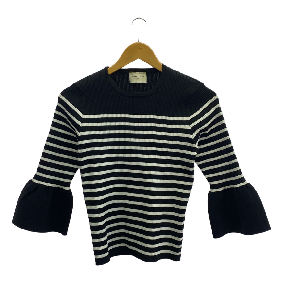 UNITED ARROWS | Fit rib flare sleeve knit | – KLD