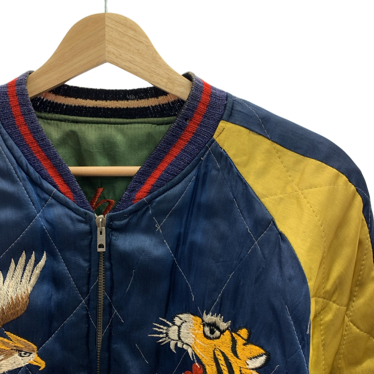 VINTAGE / ヴィンテージ古着 | 推定40-50s ヴィンテージ TTS バタフライジップ リバーシブル スカジャン 鷹×虎 |