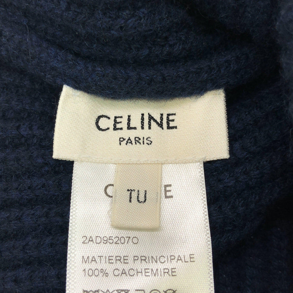 CELINE / Celine | TRIOMPHE BEANIE IN HERITAGE CASHMERE / Cashmere Triomphe Beanie Knit Cap Hat / Unisex | TU | Others
