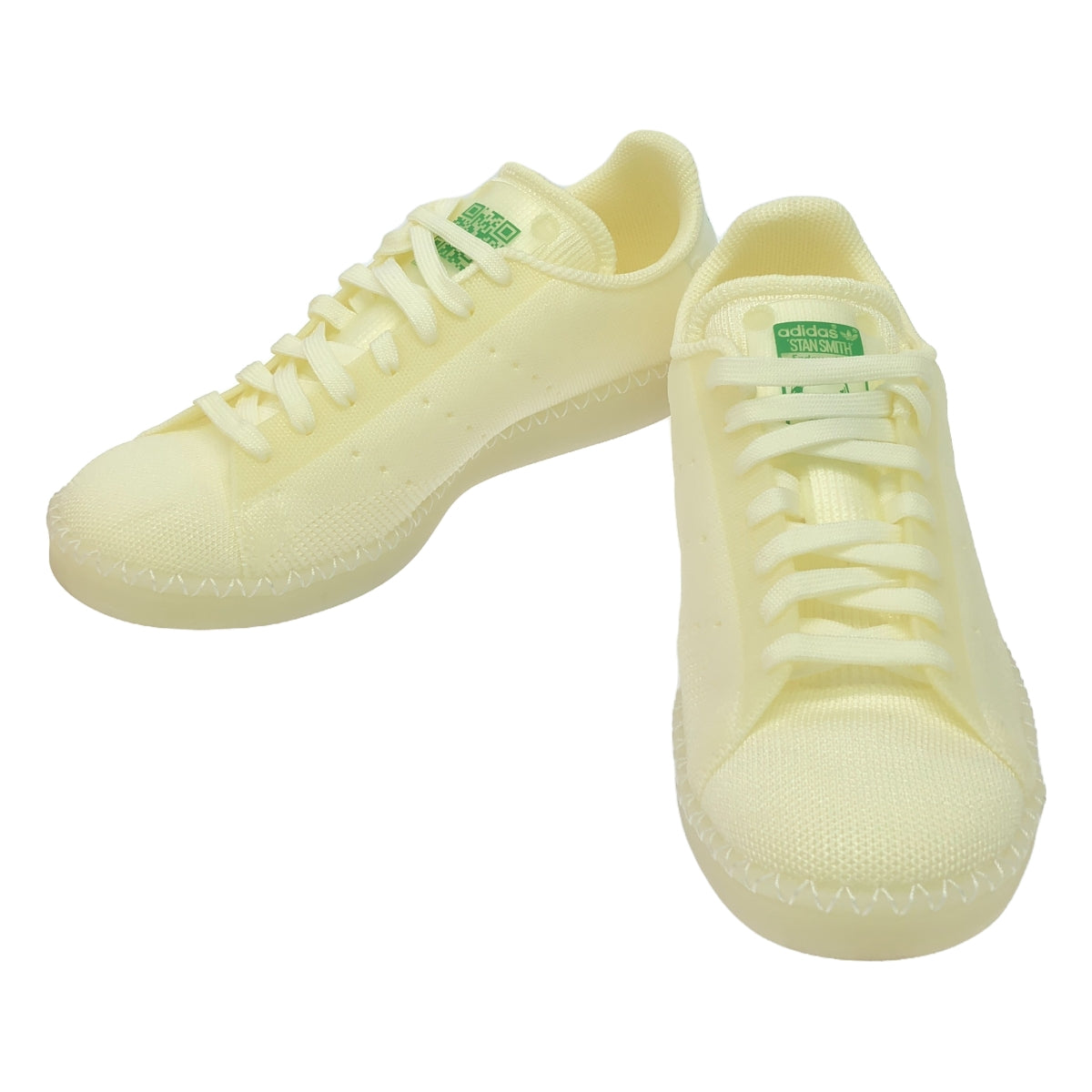【美品】  adidas / アディダス | 2021 | Stan Smith Made To Be Remade Cloud White スタンスミス スニーカー | 24 | アイボリー / グリーン | レディース
