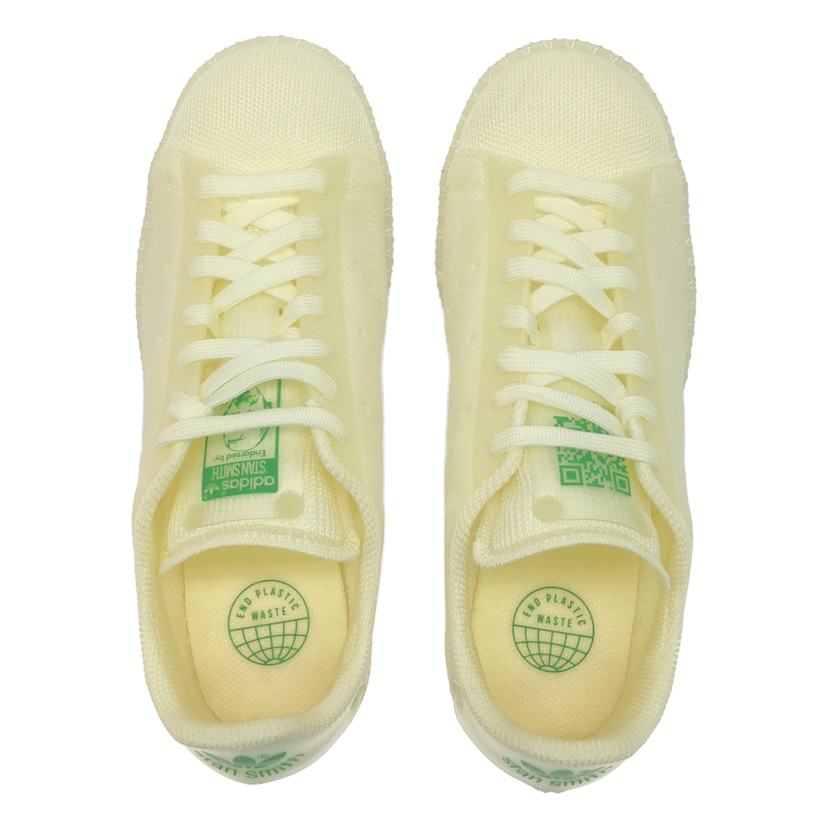 【美品】  adidas / アディダス | 2021 | Stan Smith Made To Be Remade Cloud White スタンスミス スニーカー | 24 | アイボリー / グリーン | レディース