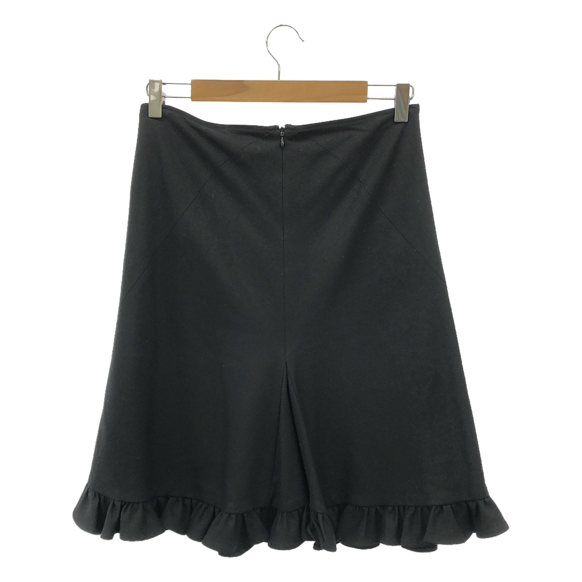 BALENCIAGA | Ruffle A-line skirt | 38 | Black | Women's