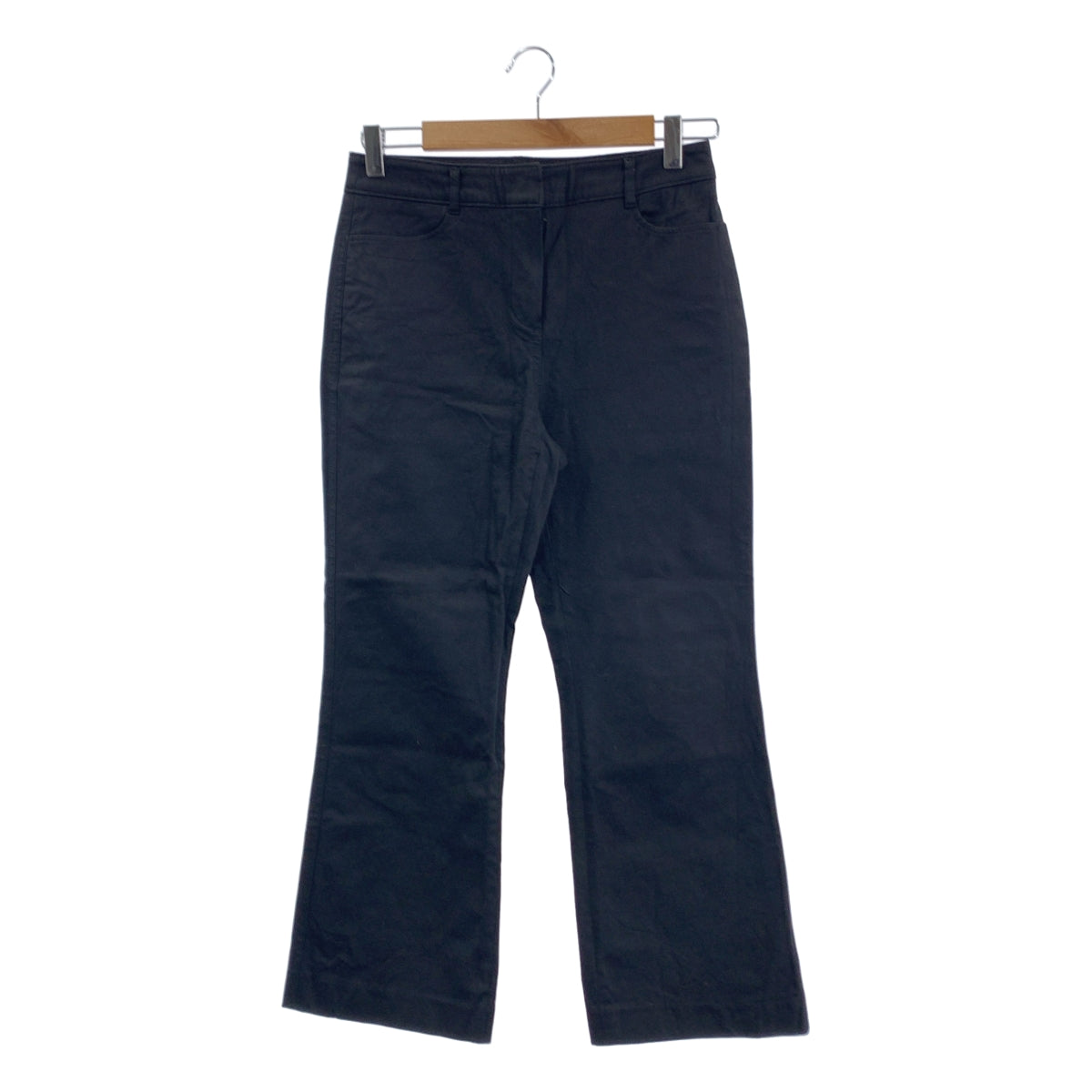 AMOMENTO / 어모먼트 | 코튼 플레어 팬츠 | 1 | 블랙 | 여성