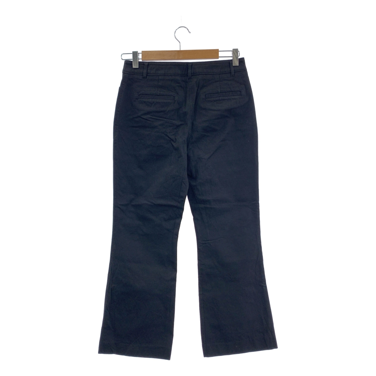 AMOMENTO / 어모먼트 | 코튼 플레어 팬츠 | 1 | 블랙 | 여성