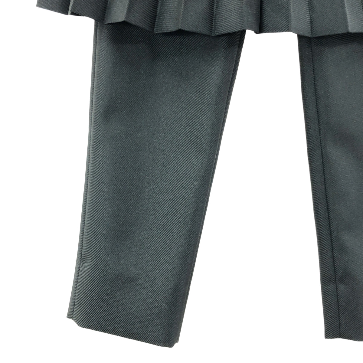 【美品】 COMME des GARCONS HOMME PLUS / コムデギャルソンオムプリュス | 2024AW | ポリエステル プリーツスカート ドッキング パンツ | XS | ブラック | メンズ