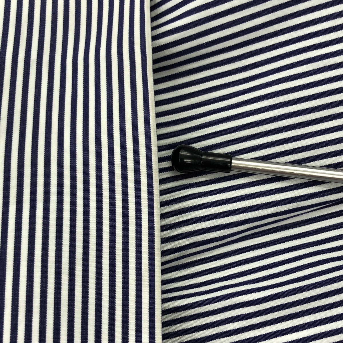 Deuxieme Classe | Oversized No-collar Cut-off Neck Striped Shirt | F | Women's