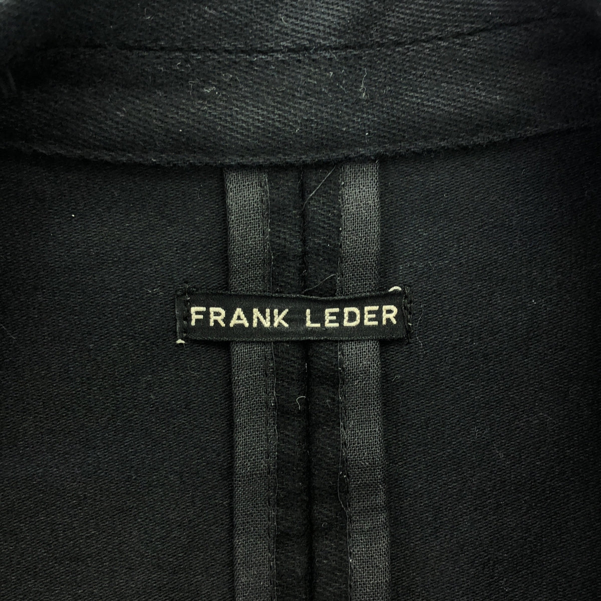 FRANK LEDER / フランクリーダー | DEUTSCHELEDER JACKET コットン ジャーマンレザー ジャケット | S | ブラック | メンズ