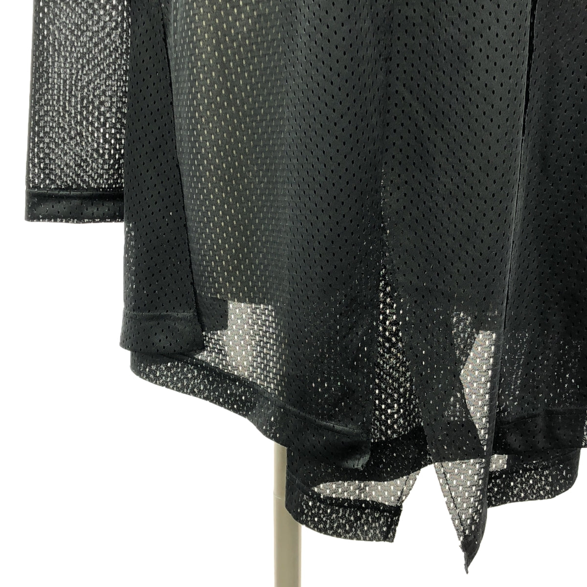【美品】 COMME des GARCONS HOMME PLUS / コムデギャルソンオムプリュス | 2024SS | メッシュ ロング カットソー | M | ブラック | メンズ