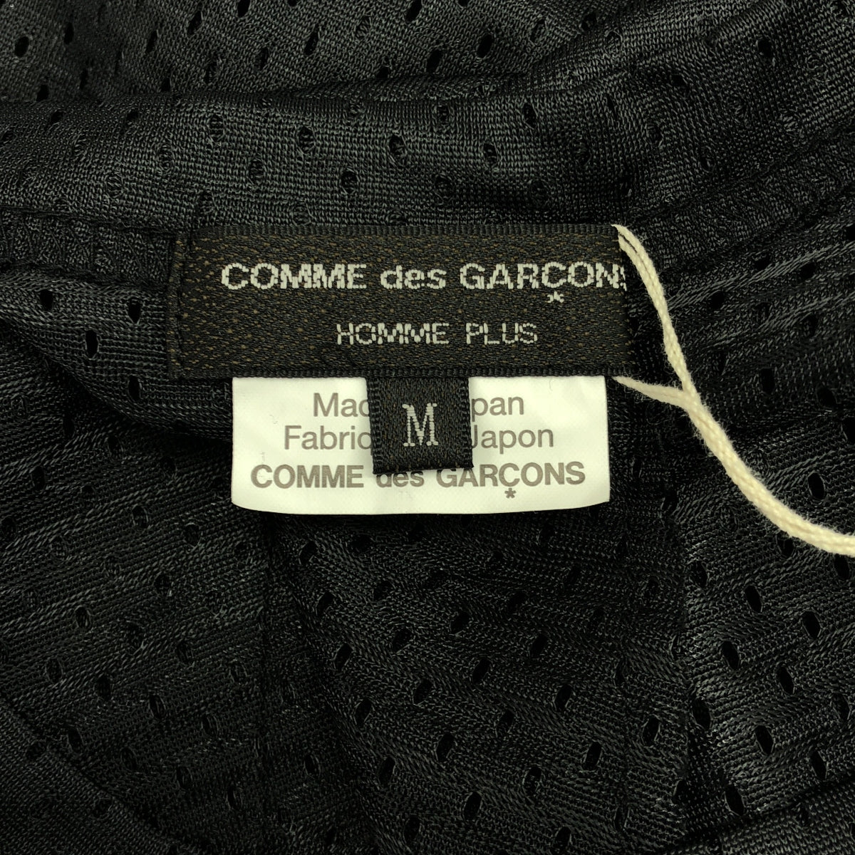 【美品】 COMME des GARCONS HOMME PLUS / コムデギャルソンオムプリュス | 2024SS | メッシュ ロング カットソー | M | ブラック | メンズ