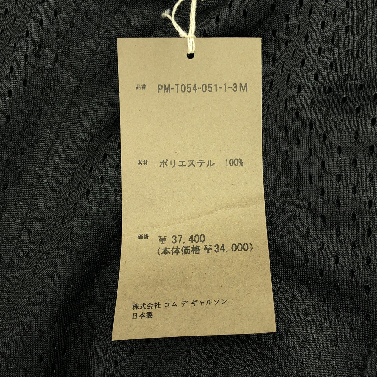 【美品】 COMME des GARCONS HOMME PLUS / コムデギャルソンオムプリュス | 2024SS | メッシュ ロング カットソー | M | ブラック | メンズ