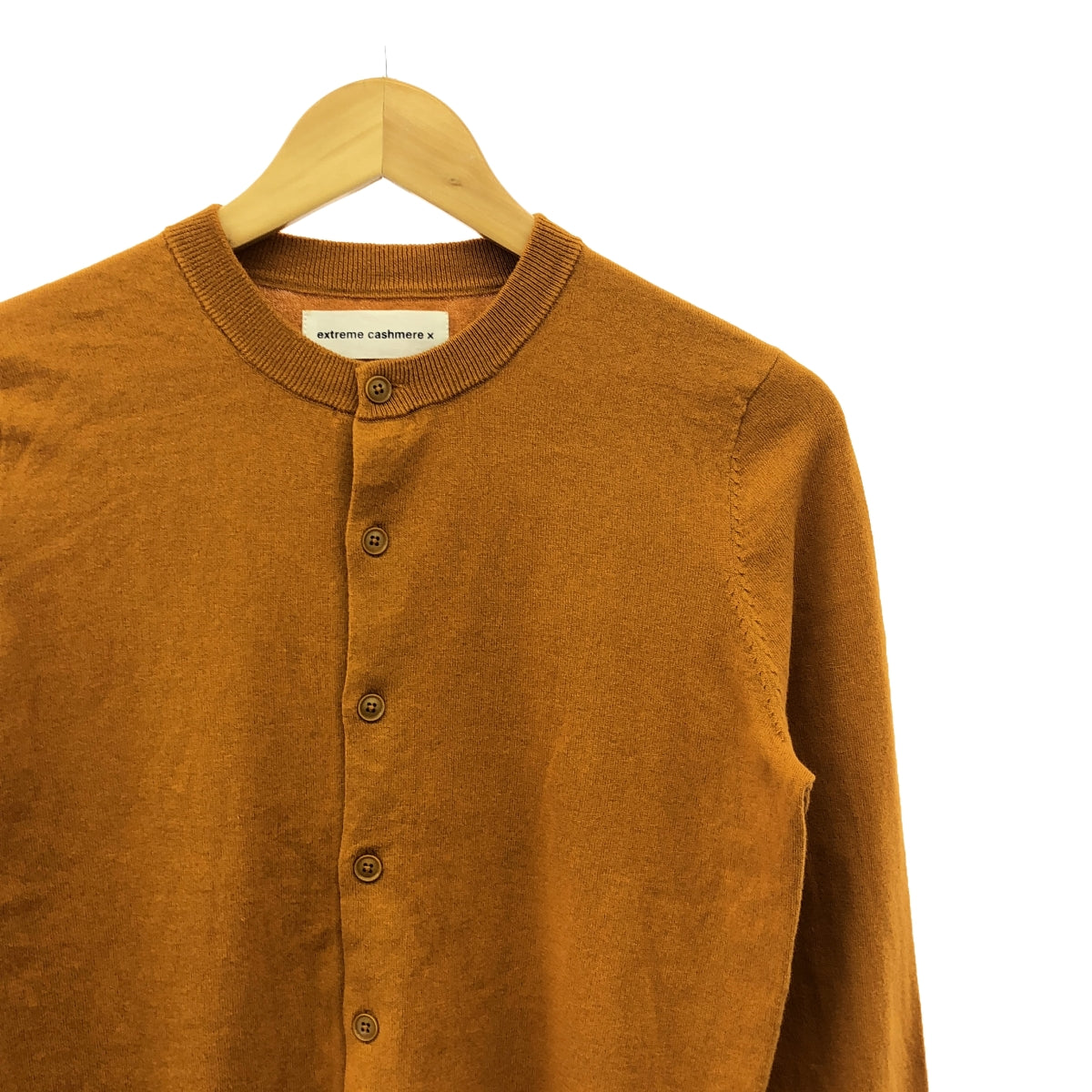extreme cashmere / エクストリームカシミヤ | Little Bit Cotton Cashmere Cardigan カーディガン | オレンジ | レディース