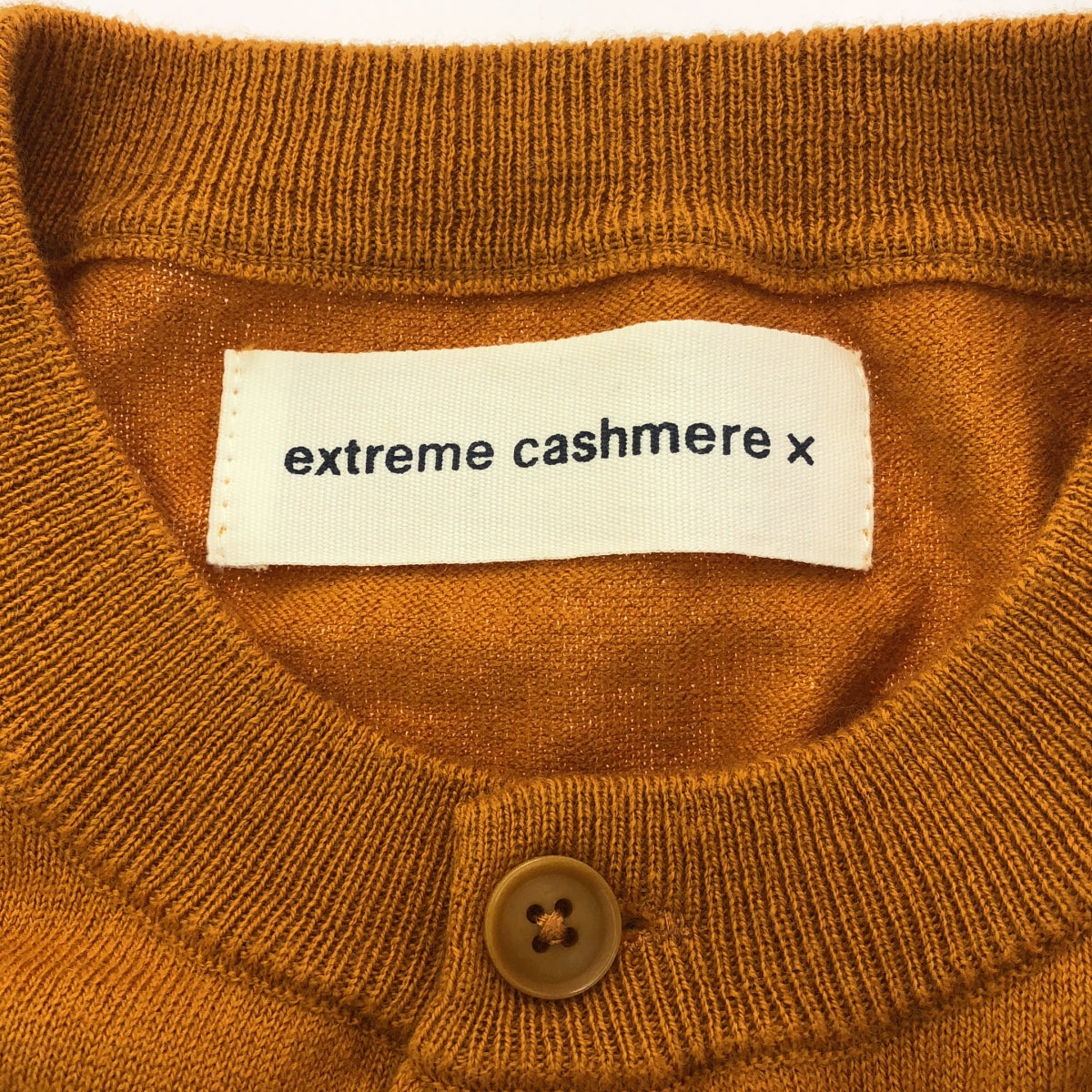 extreme cashmere / エクストリームカシミヤ | Little Bit Cotton Cashmere Cardigan カーディガン | オレンジ | レディース
