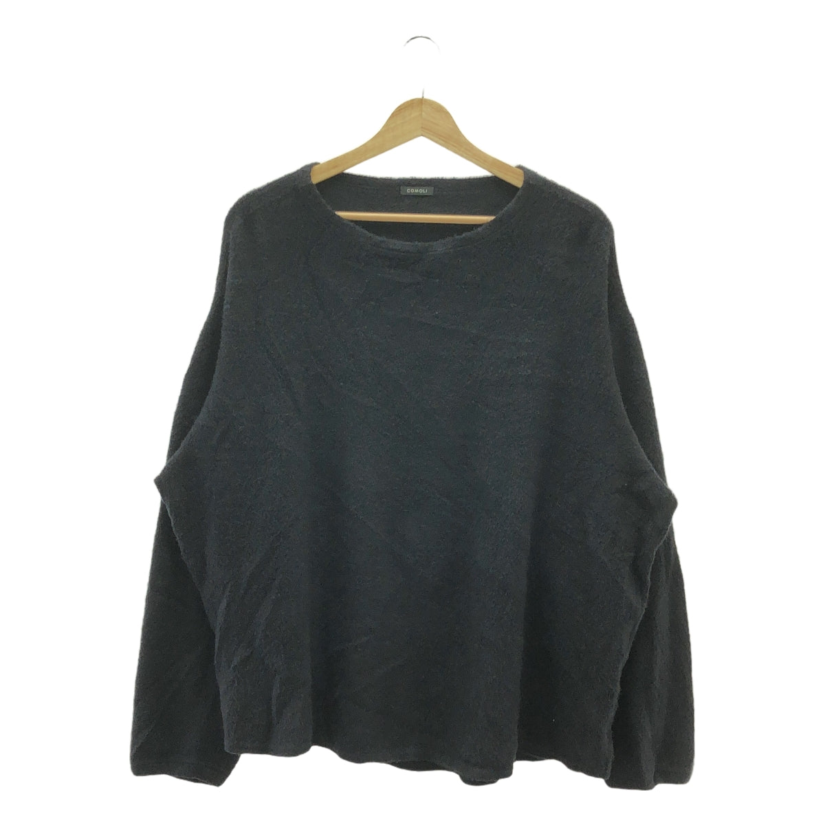 COMOLI / コモリ | 2020AW | シルクフリース 長袖クルー | 2 | ブラック | メンズ
